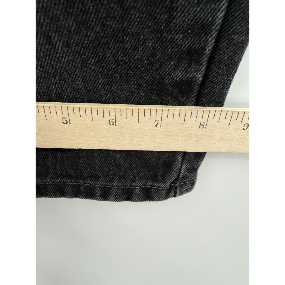 Levis 550 Jeans Mens 34x29 Black Relaxed Fit Tapered Leg Fade Denim Pants - Picture 9 of 10